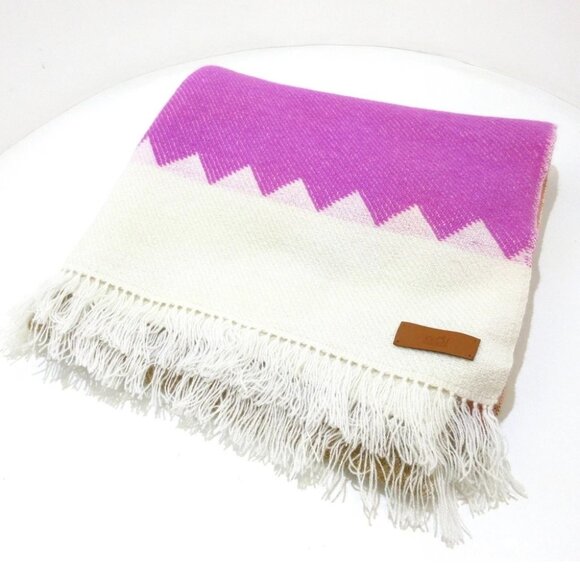 Auth HERMES Cream Pink Multi Cashmere Scarf - Picture 1 of 7